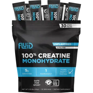 100% Creatine Monohydrate (30 Single Servings)