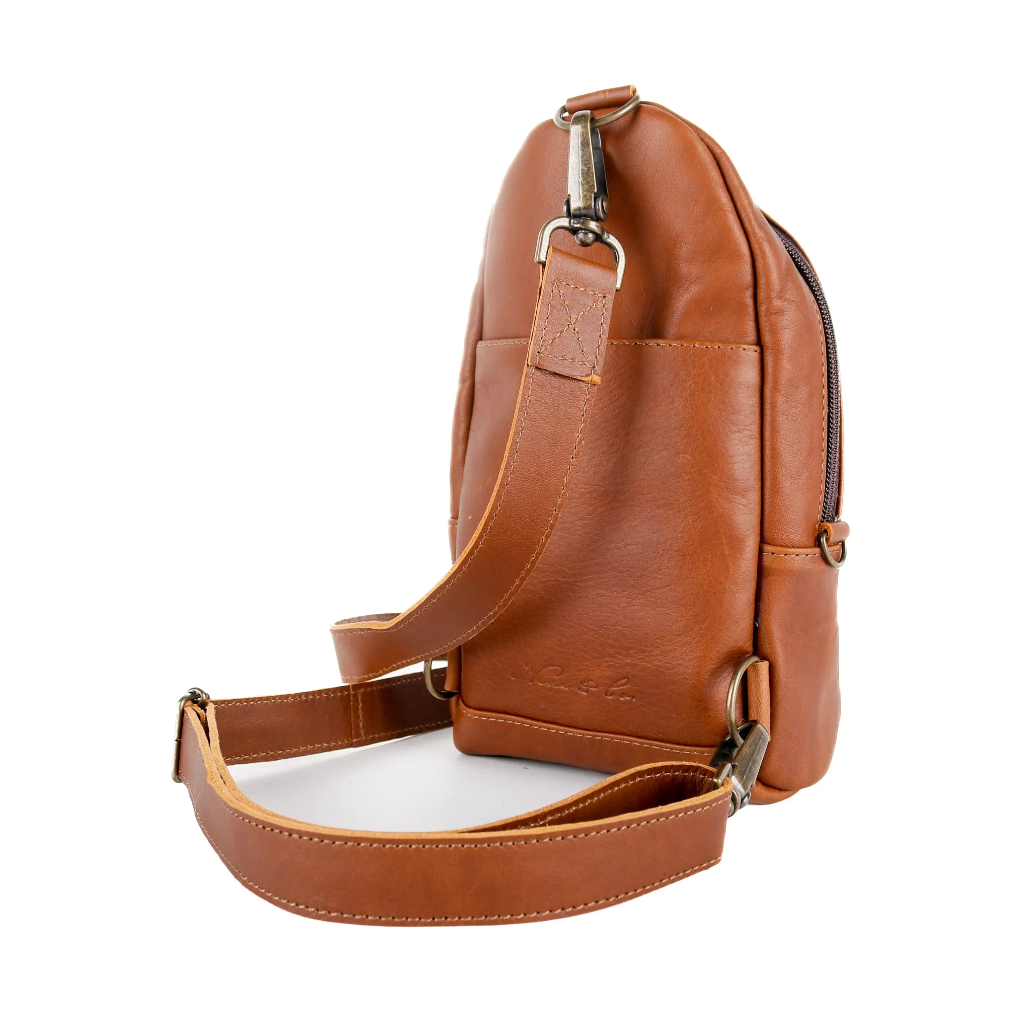 2.0 CROSSBODY SLING - SMALL - H&S MOONS - CAFE - NO. 15431