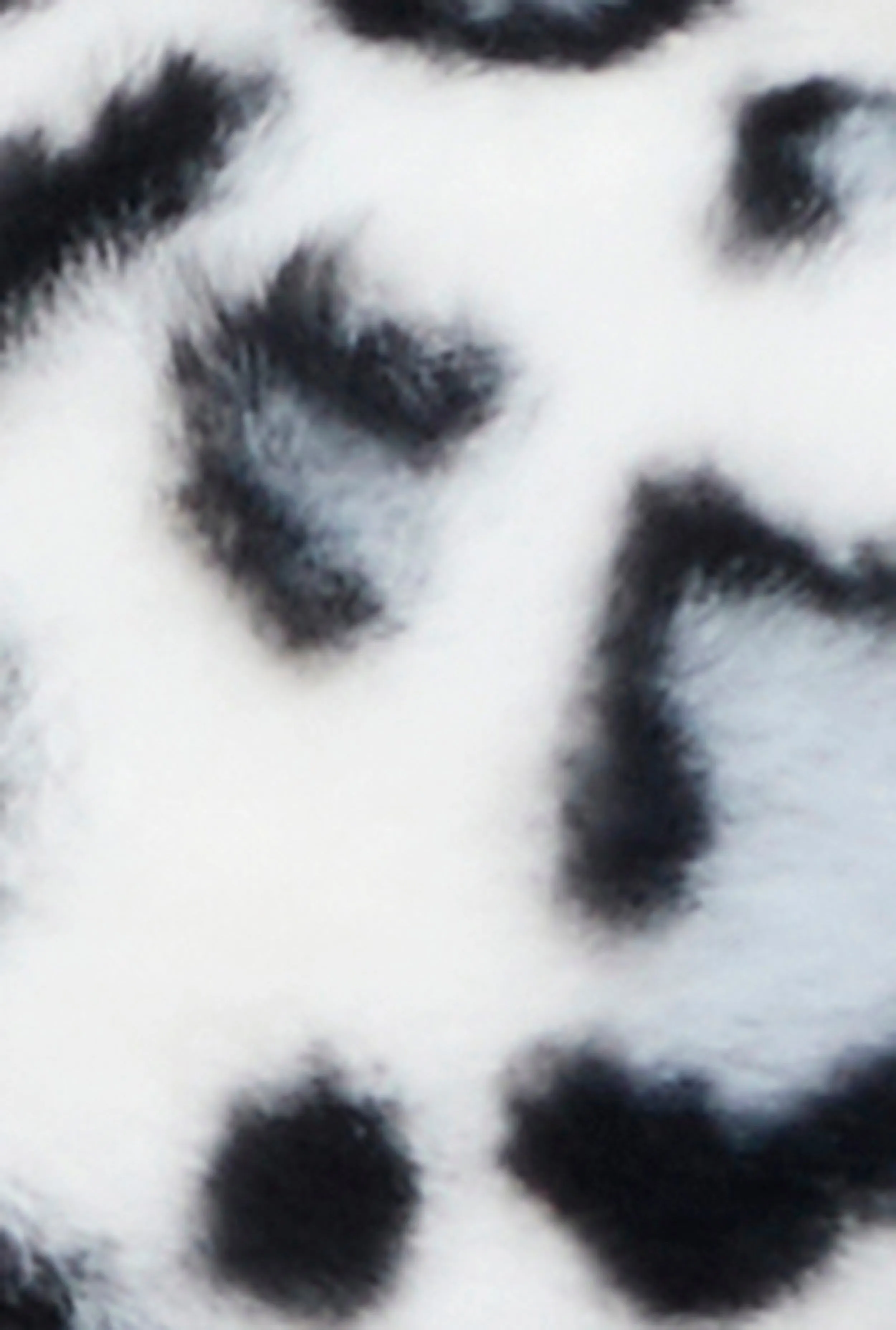Animal Print Faux Fur Convertible Handbag