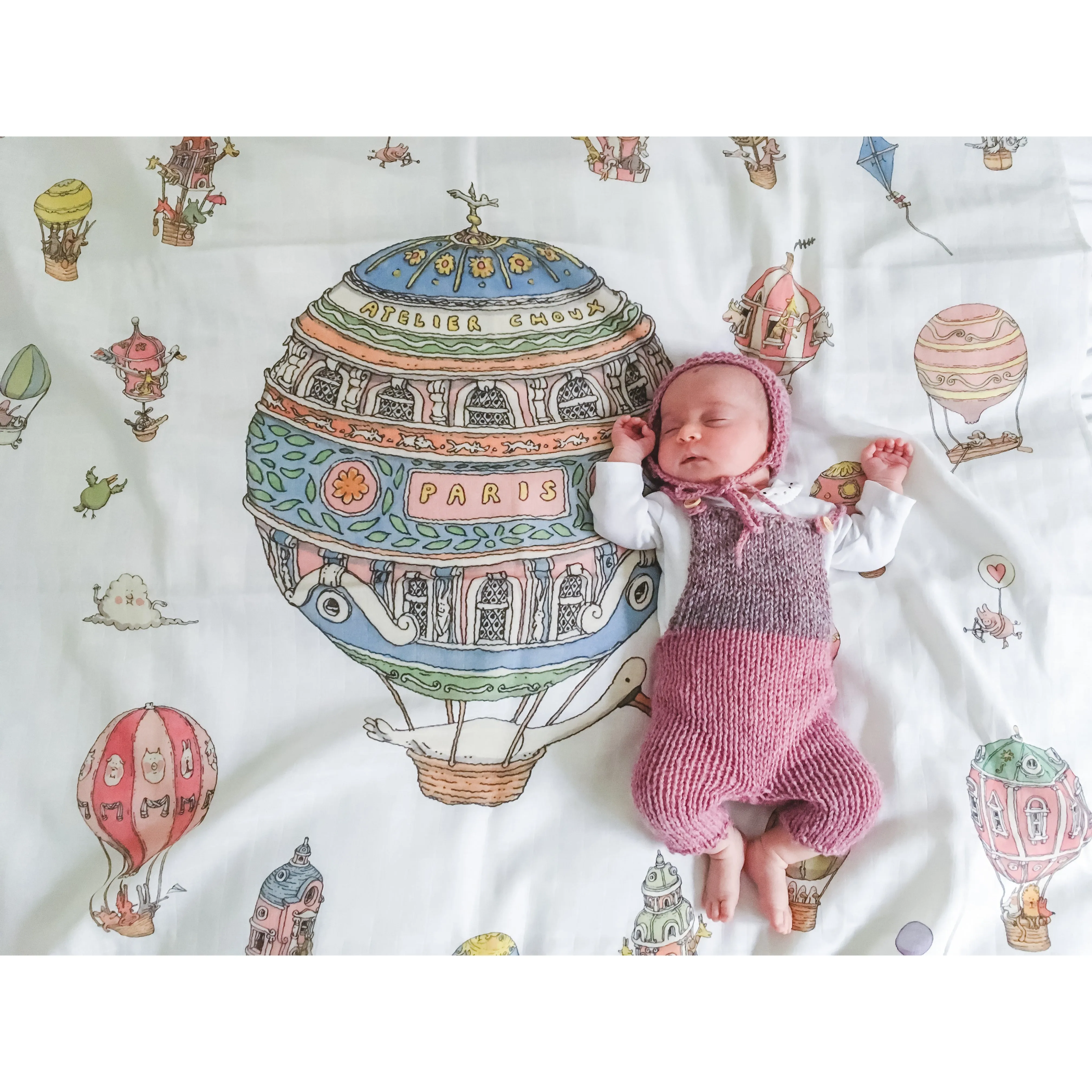 Atelier Choux Mini Muslin Hot Air Balloons