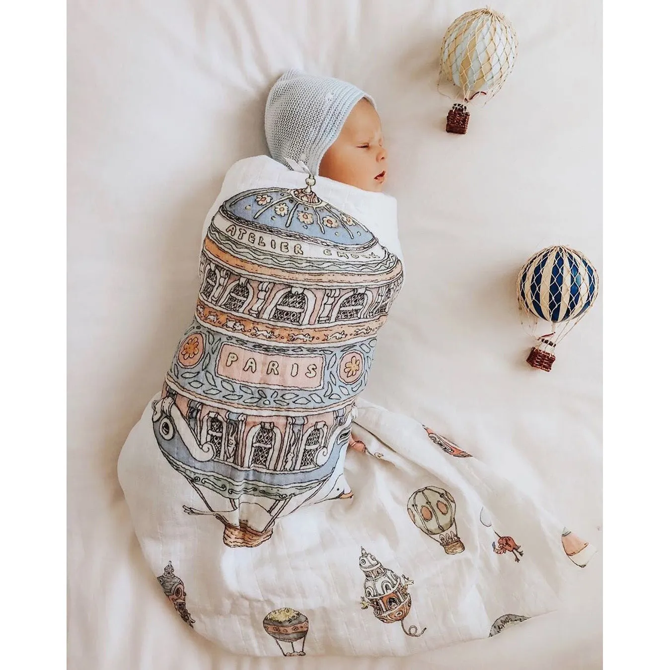 Atelier Choux Mini Muslin Hot Air Balloons