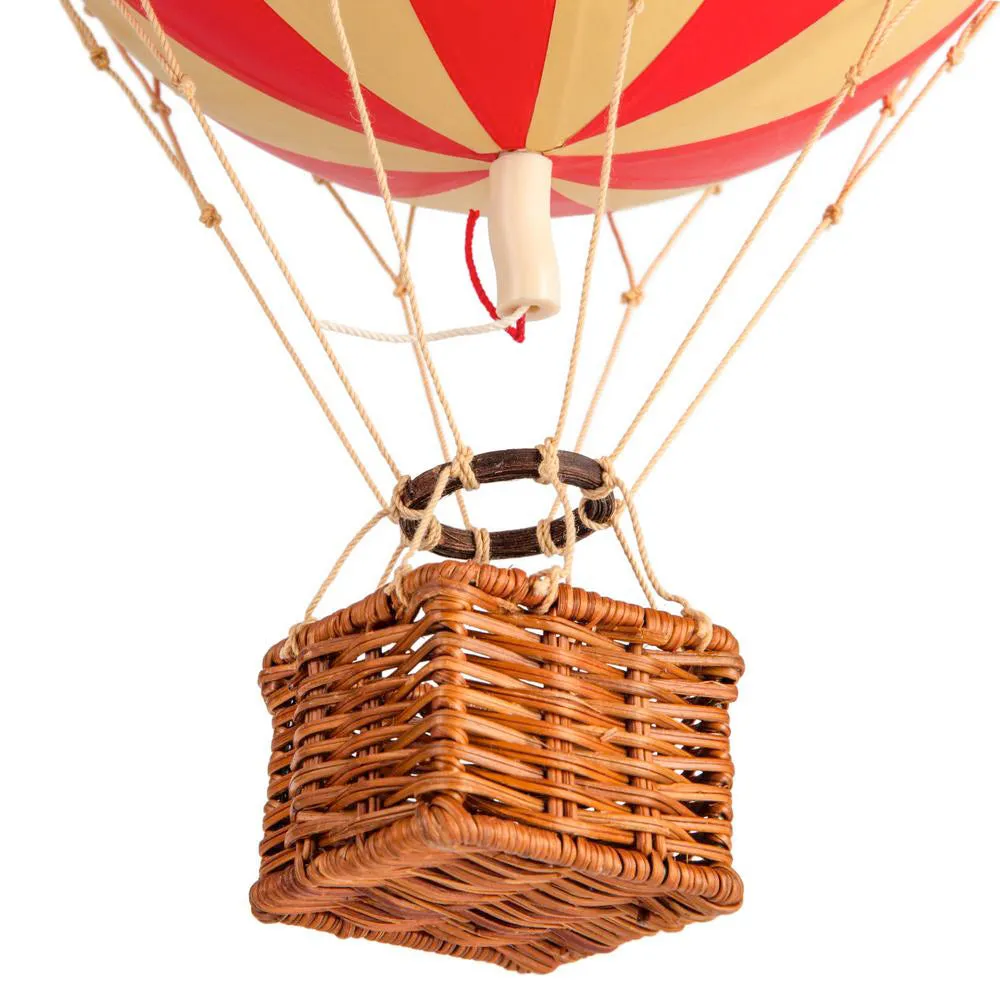 Authentic Models Travels Light. Red Double - Hot Air Balloon Hanging Decor - 30cm