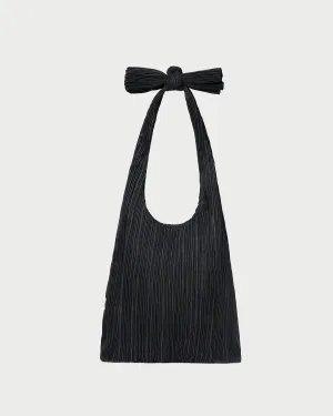 Bobby Black Pleated Tote