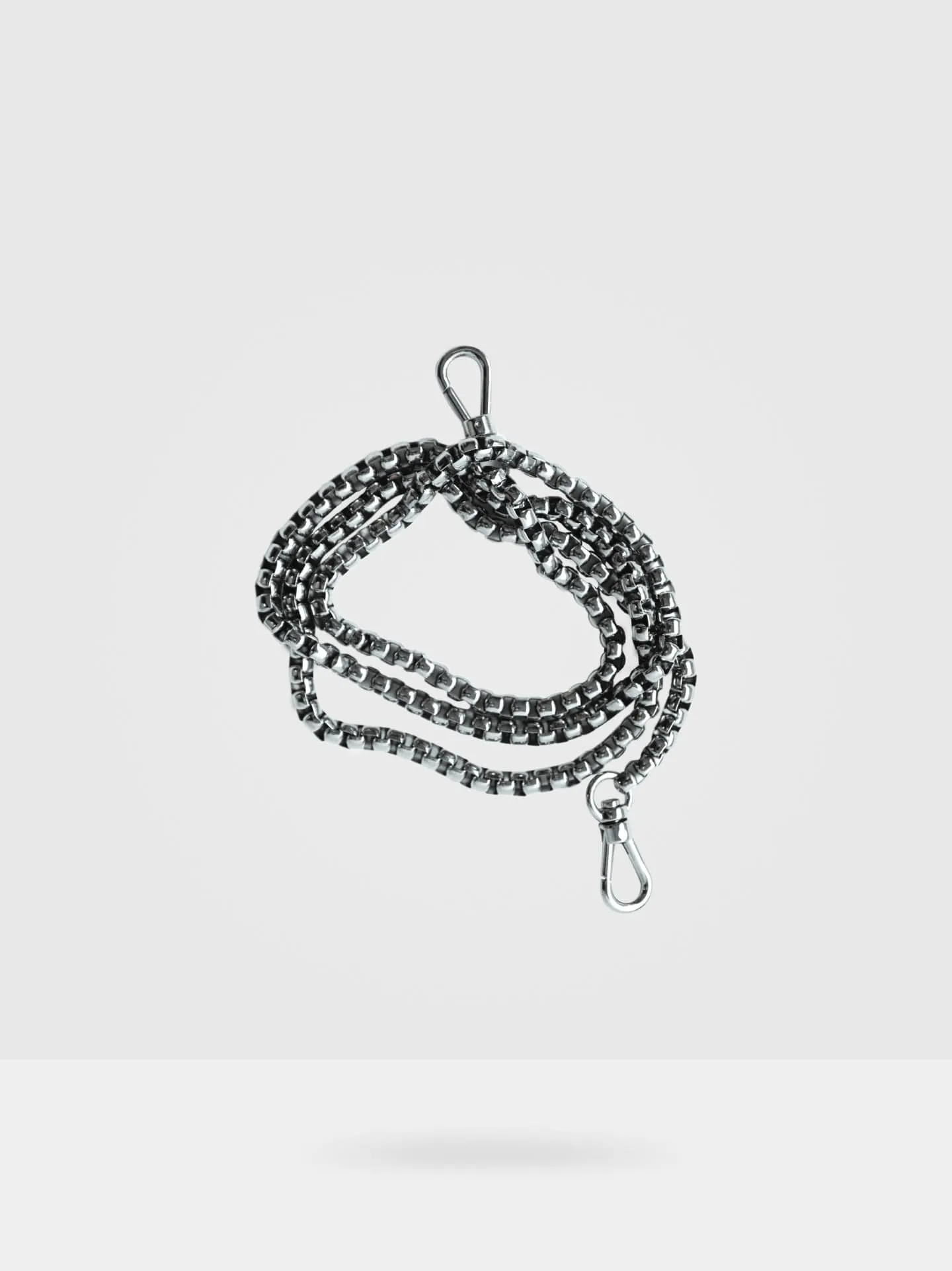 Box Chain Bag Strap in Silver