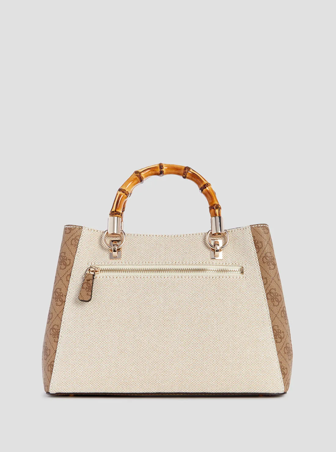 Brown Kerima Bamboo Satchel Bag