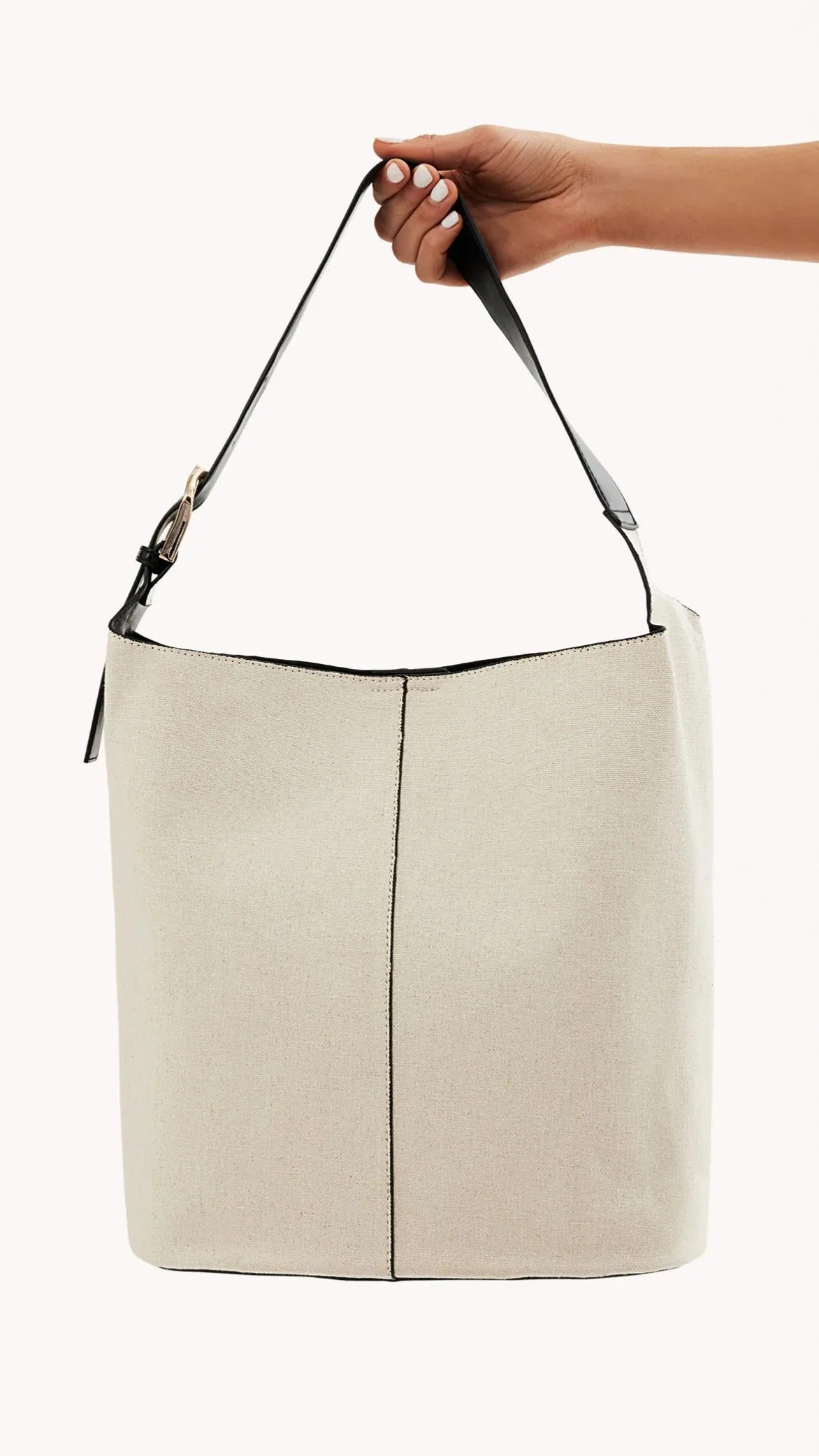 Cali Shoulder Bag - Bone Linen