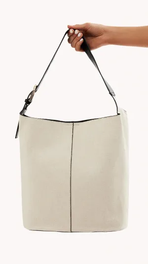 Cali Shoulder Bag - Bone Linen