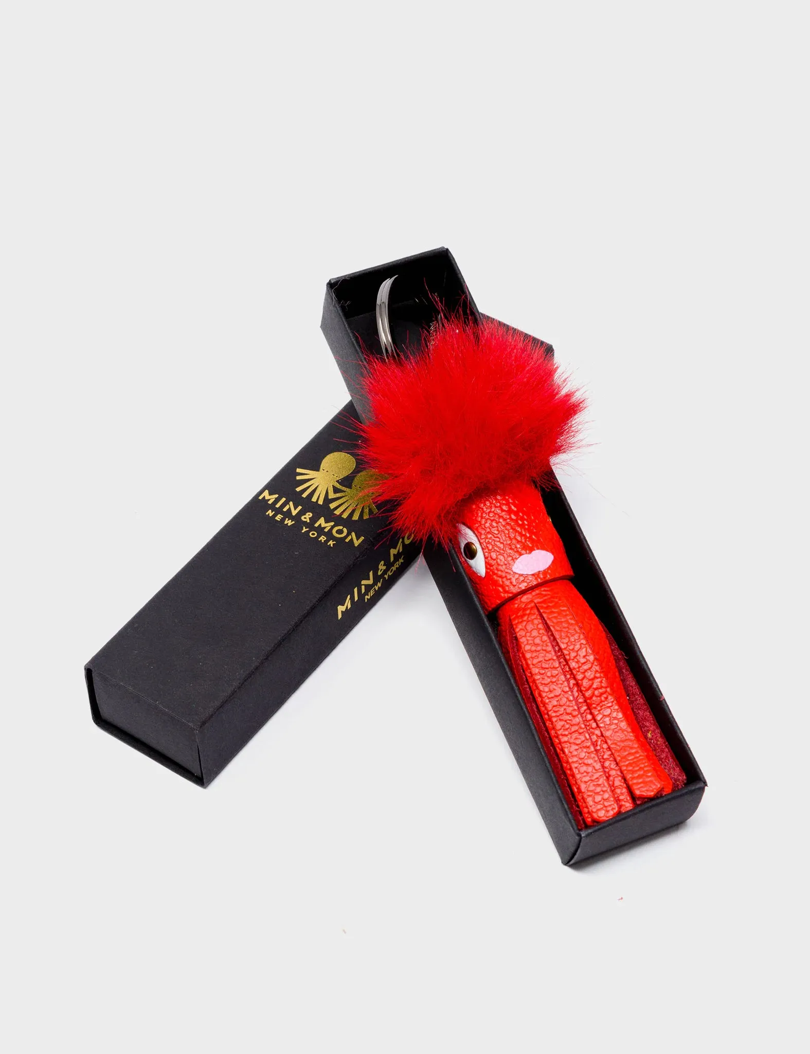 Callie Marie Mayne - Fiesta Red Leather and Red Faux Fur