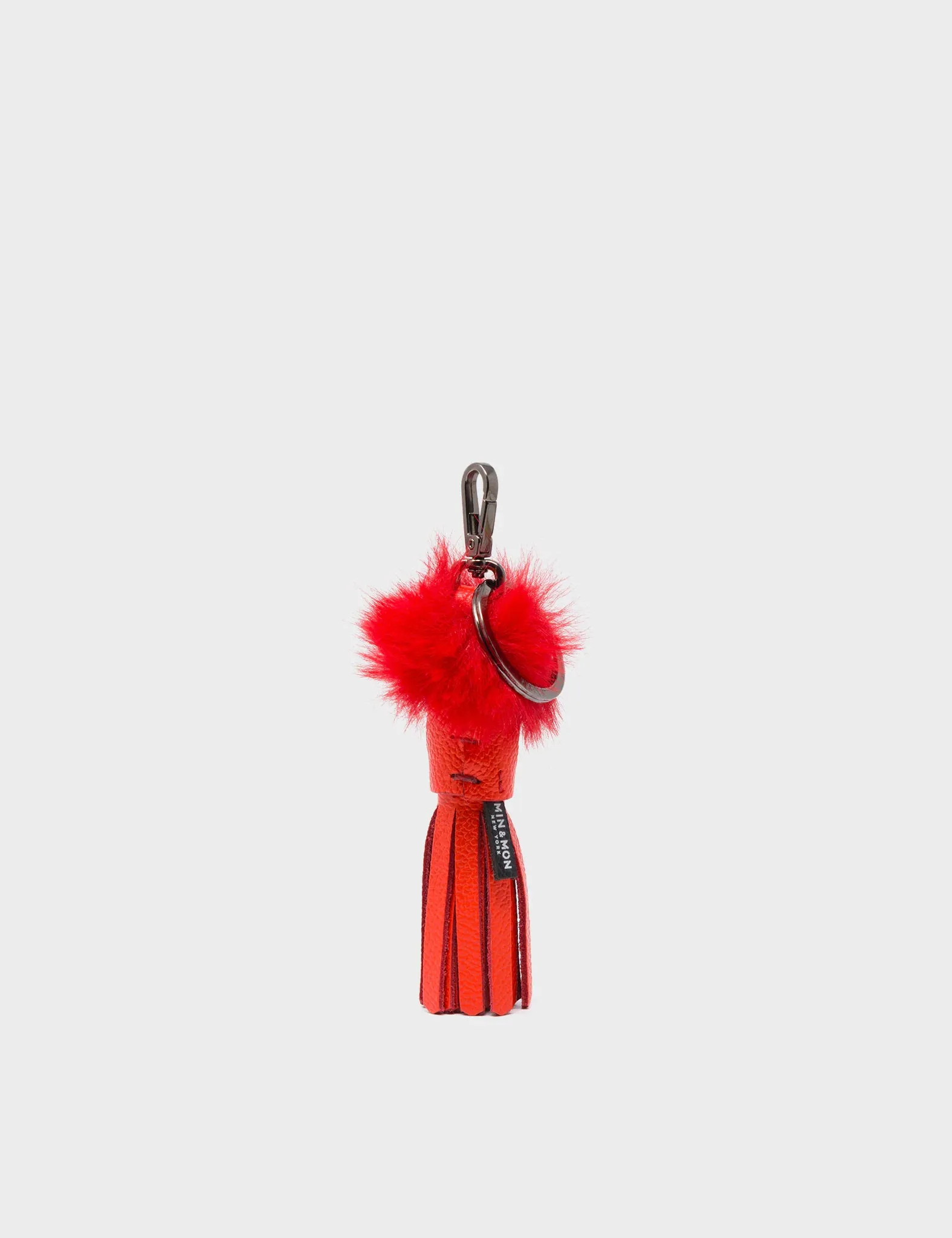 Callie Marie Mayne - Fiesta Red Leather and Red Faux Fur