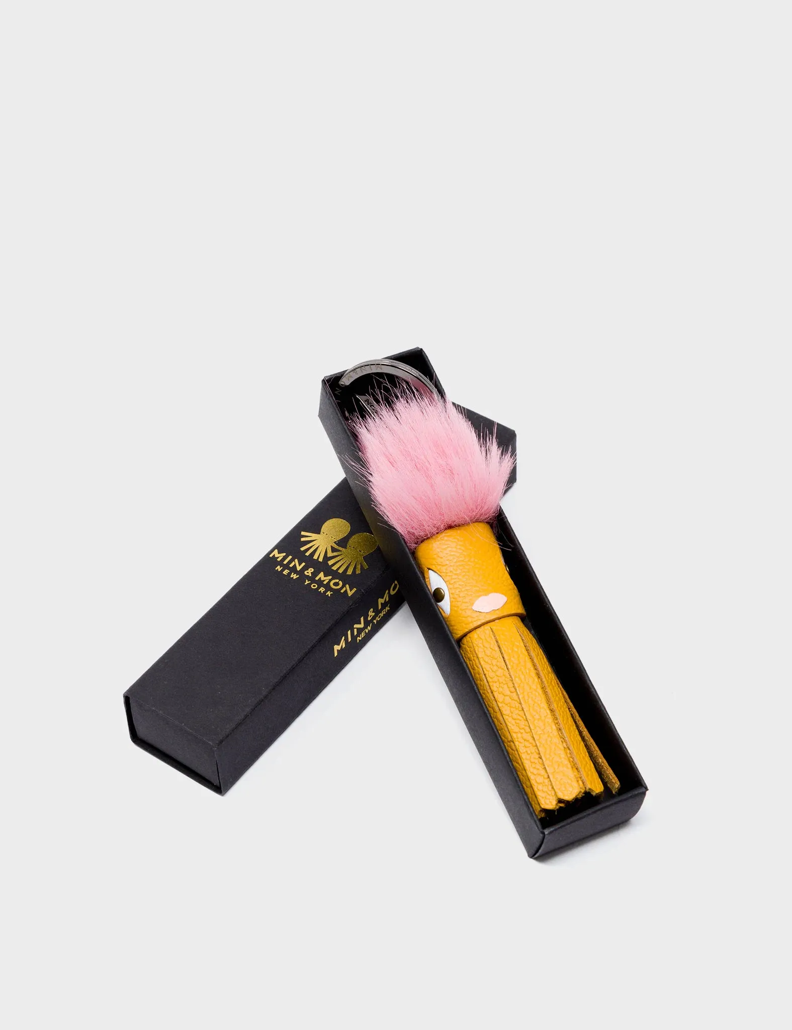 Callie Marie Mayne - Golden Glow Leather and Pink Faux Fur