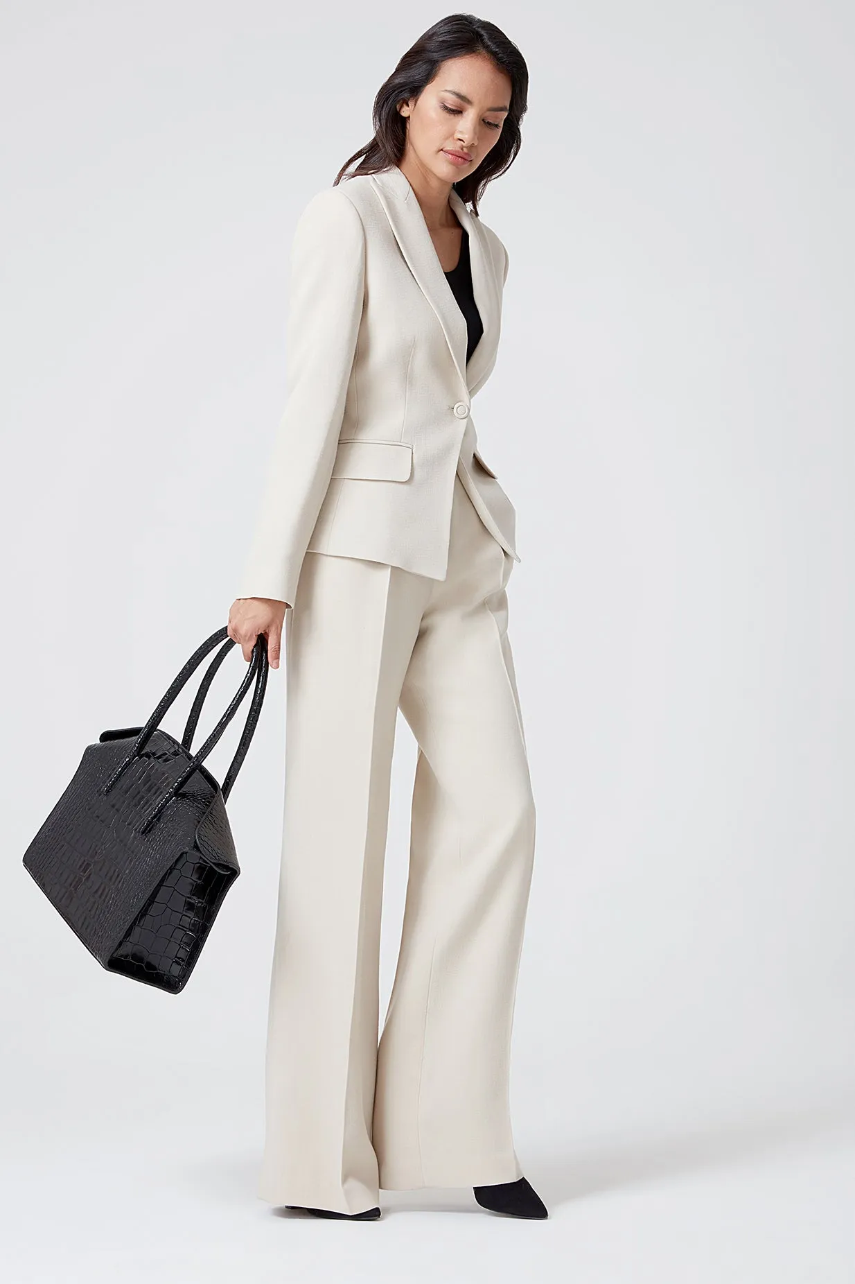 Carmen - Large Tote in Dolomite - Taupe