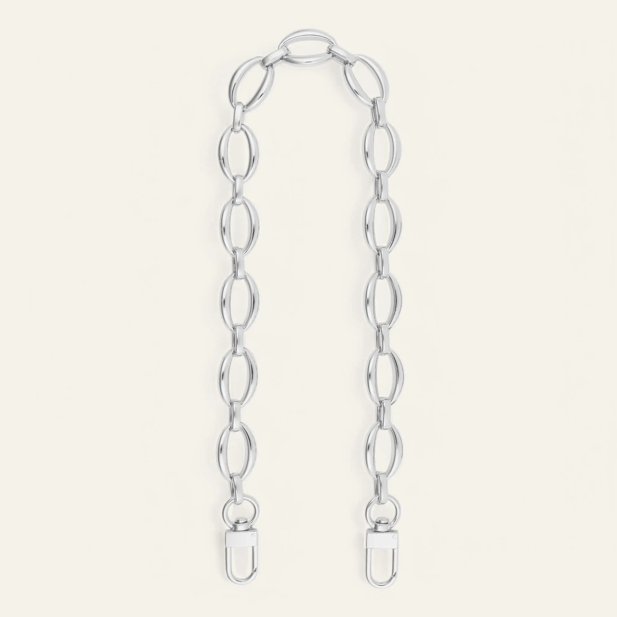 Circle Link Chain Strap | Silver