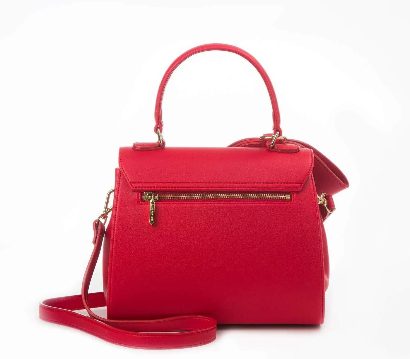 Cottontail Vegan Leather Handbag | Red