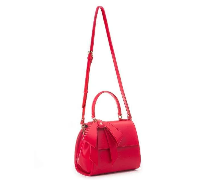 Cottontail Vegan Leather Handbag | Red