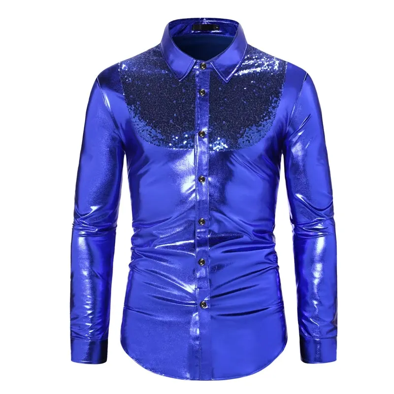 Dance Club Wear Hip Hop Shirt Men Shirts