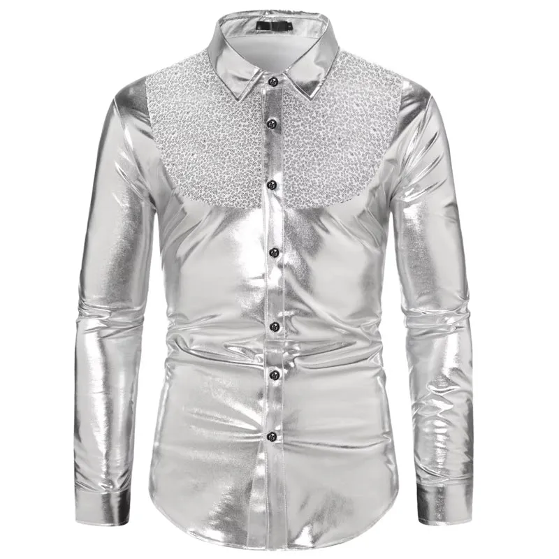 Dance Club Wear Hip Hop Shirt Men Shirts