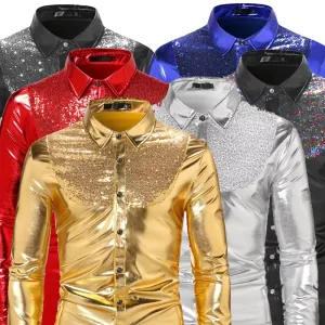 Dance Club Wear Hip Hop Shirt Men Shirts