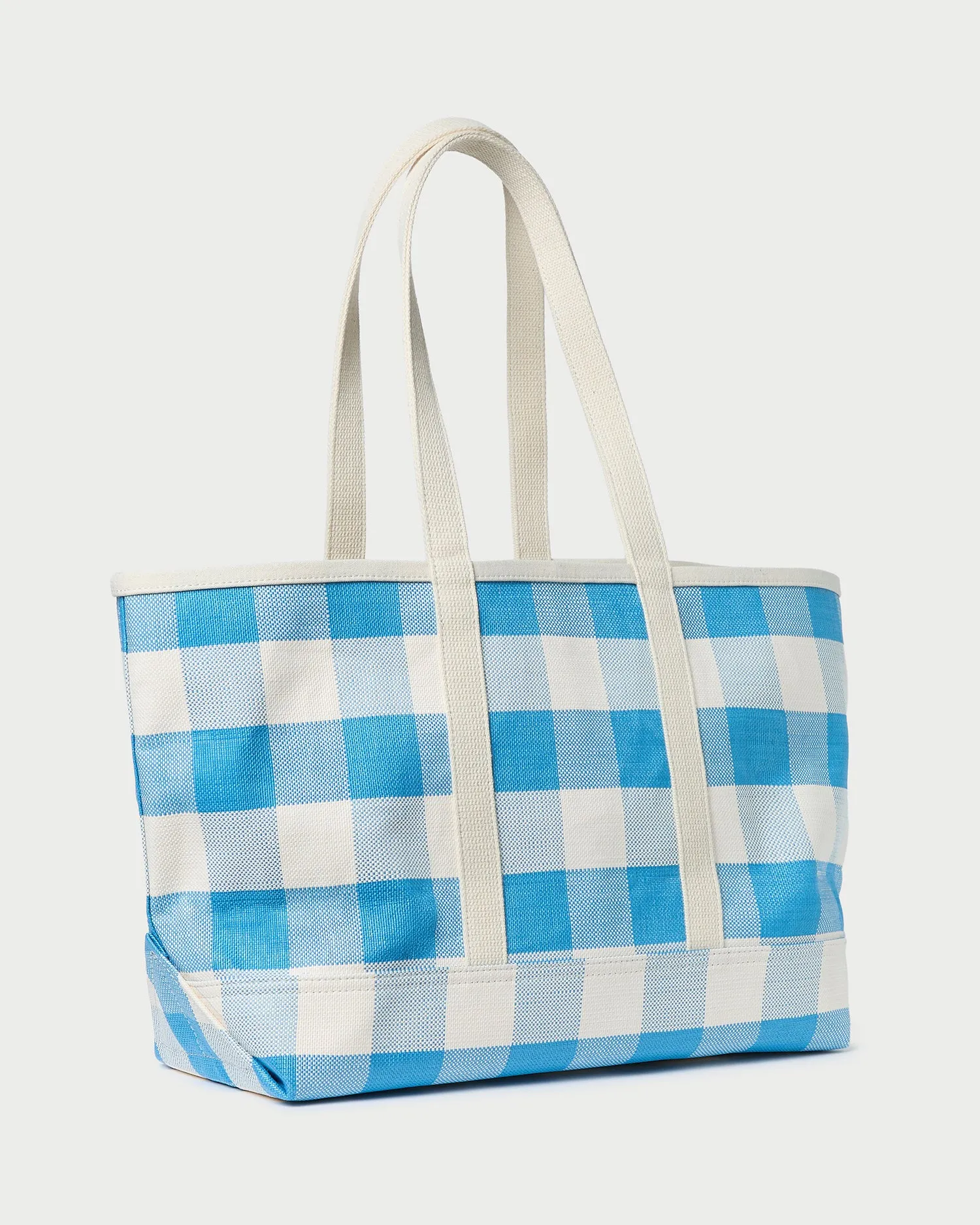 Deanie Blue Gingham Tote