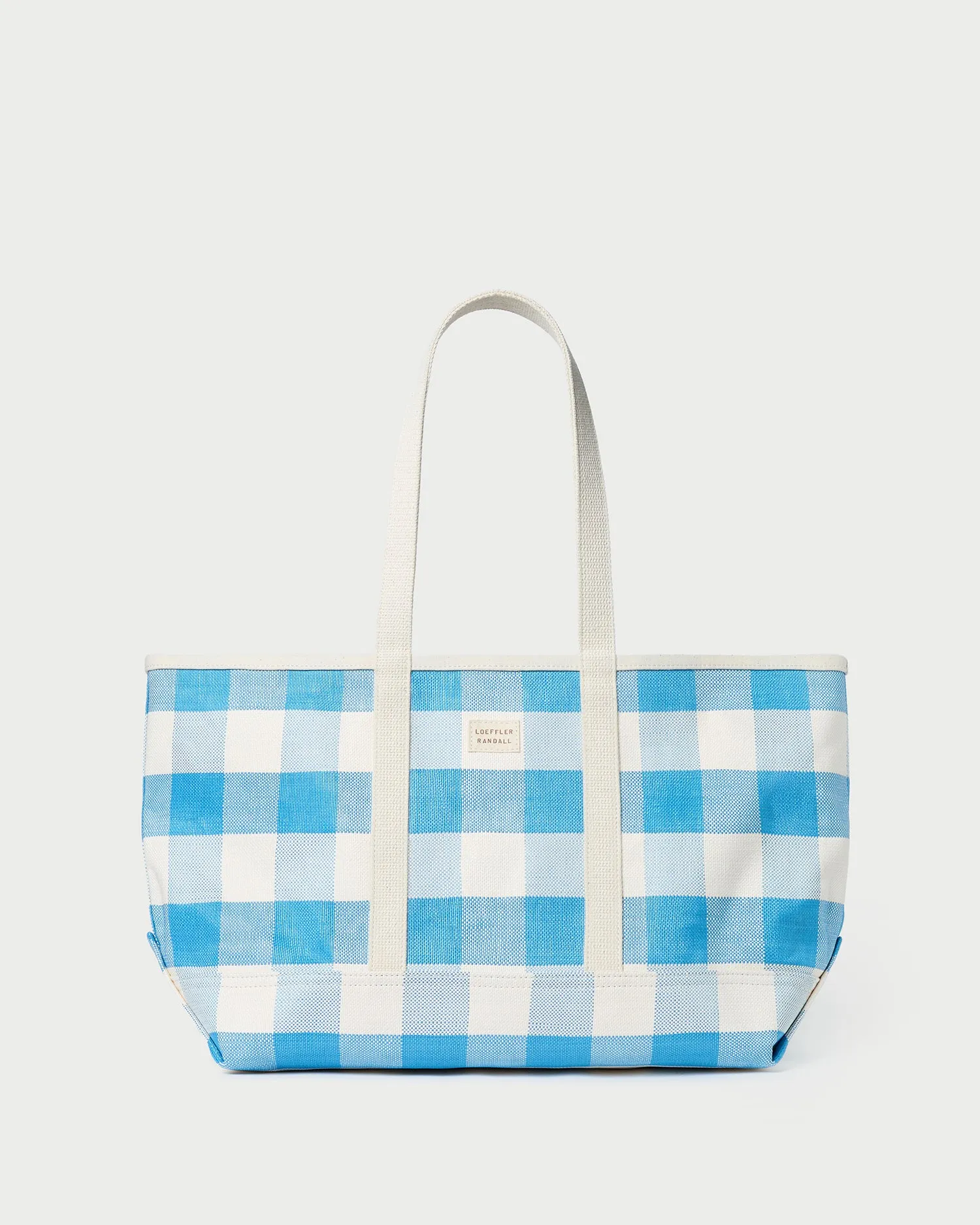 Deanie Blue Gingham Tote