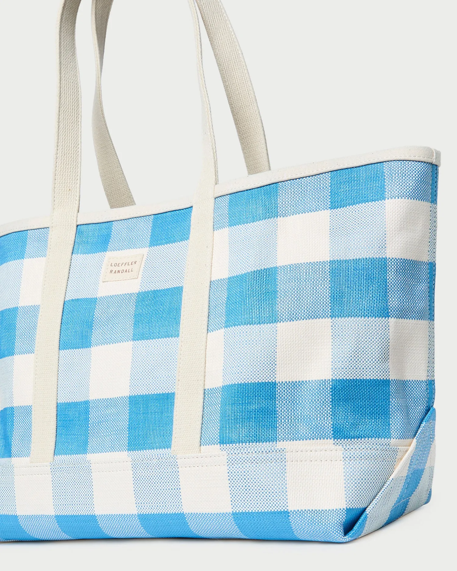 Deanie Blue Gingham Tote