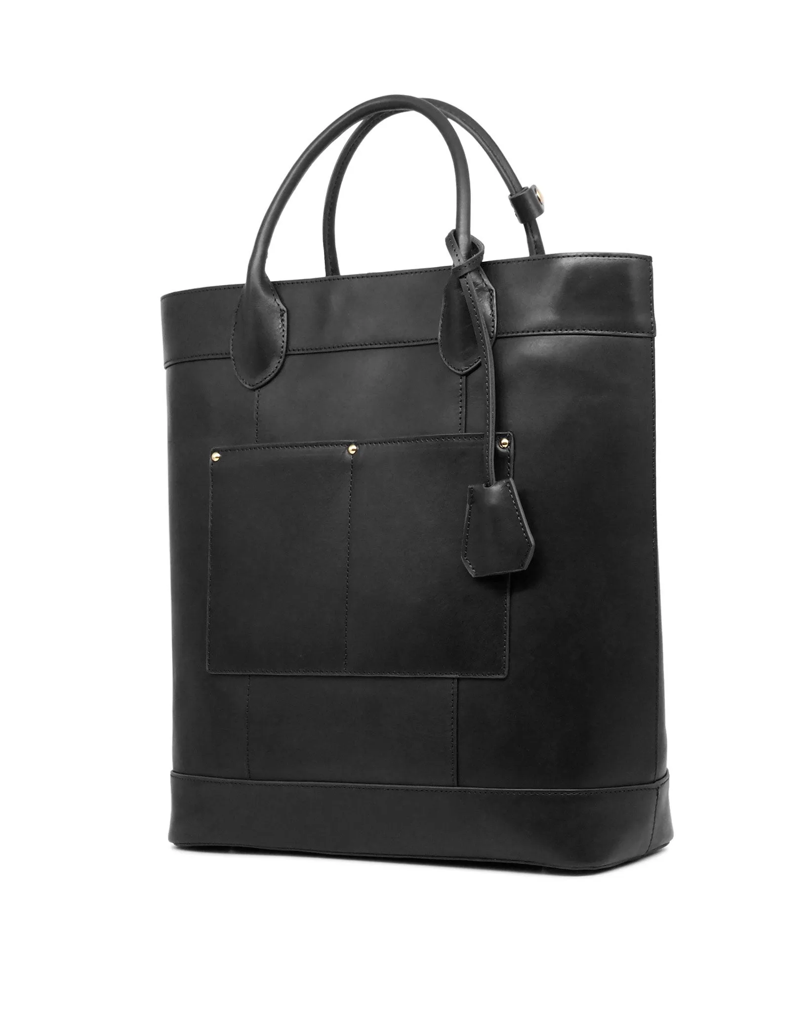 Di Classe Leather Tote (Nero)
