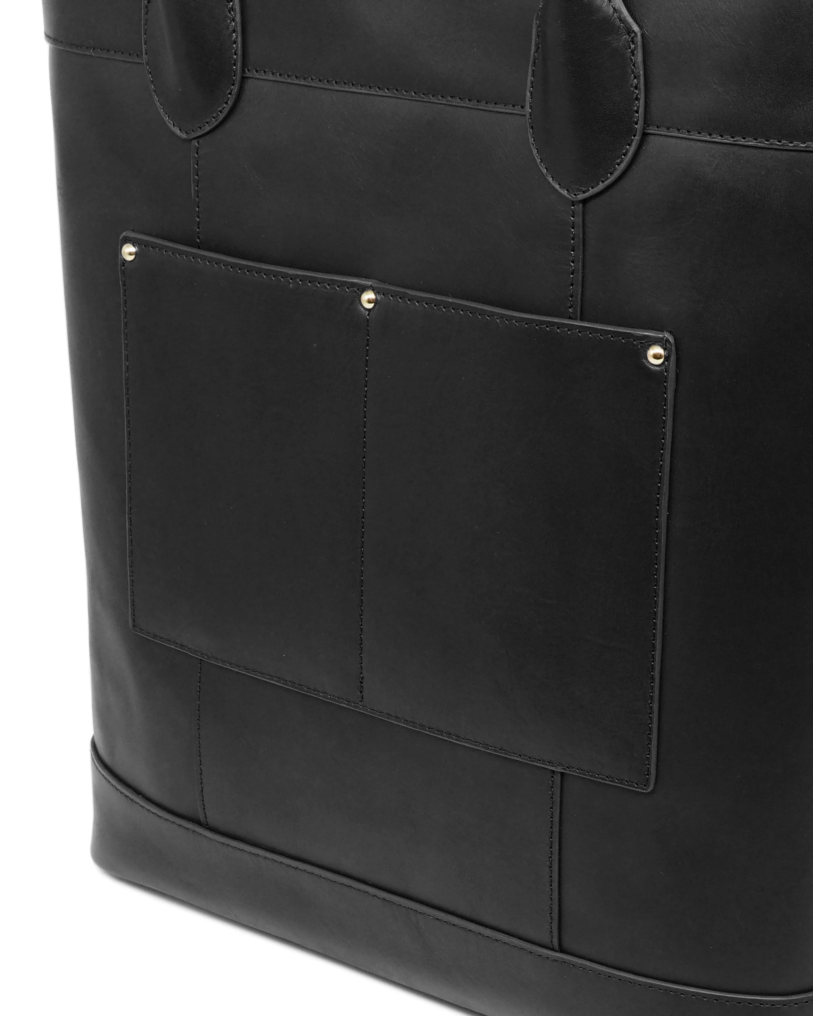 Di Classe Leather Tote (Nero)