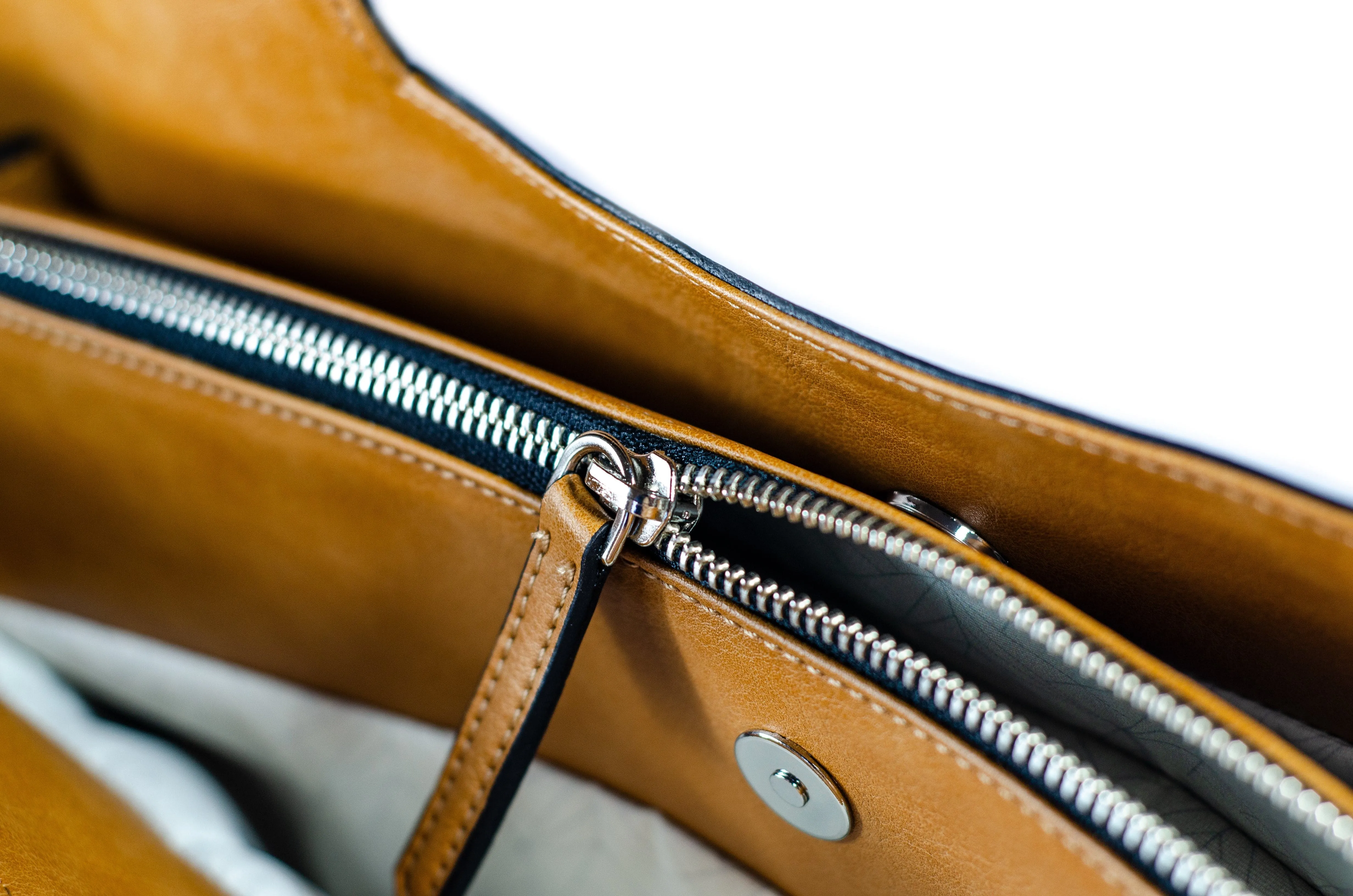 Executive Vegan Leather Business Tote | Camel