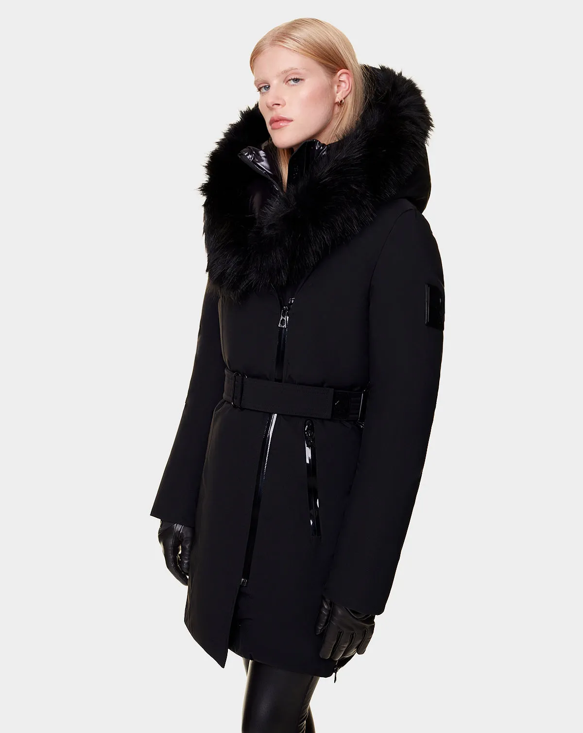 FAUX FUR TRIM  - 8421521 BLACK