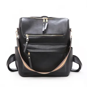 Female Retro British Fashion Simple Net Red Travel Korean Version Backpack
