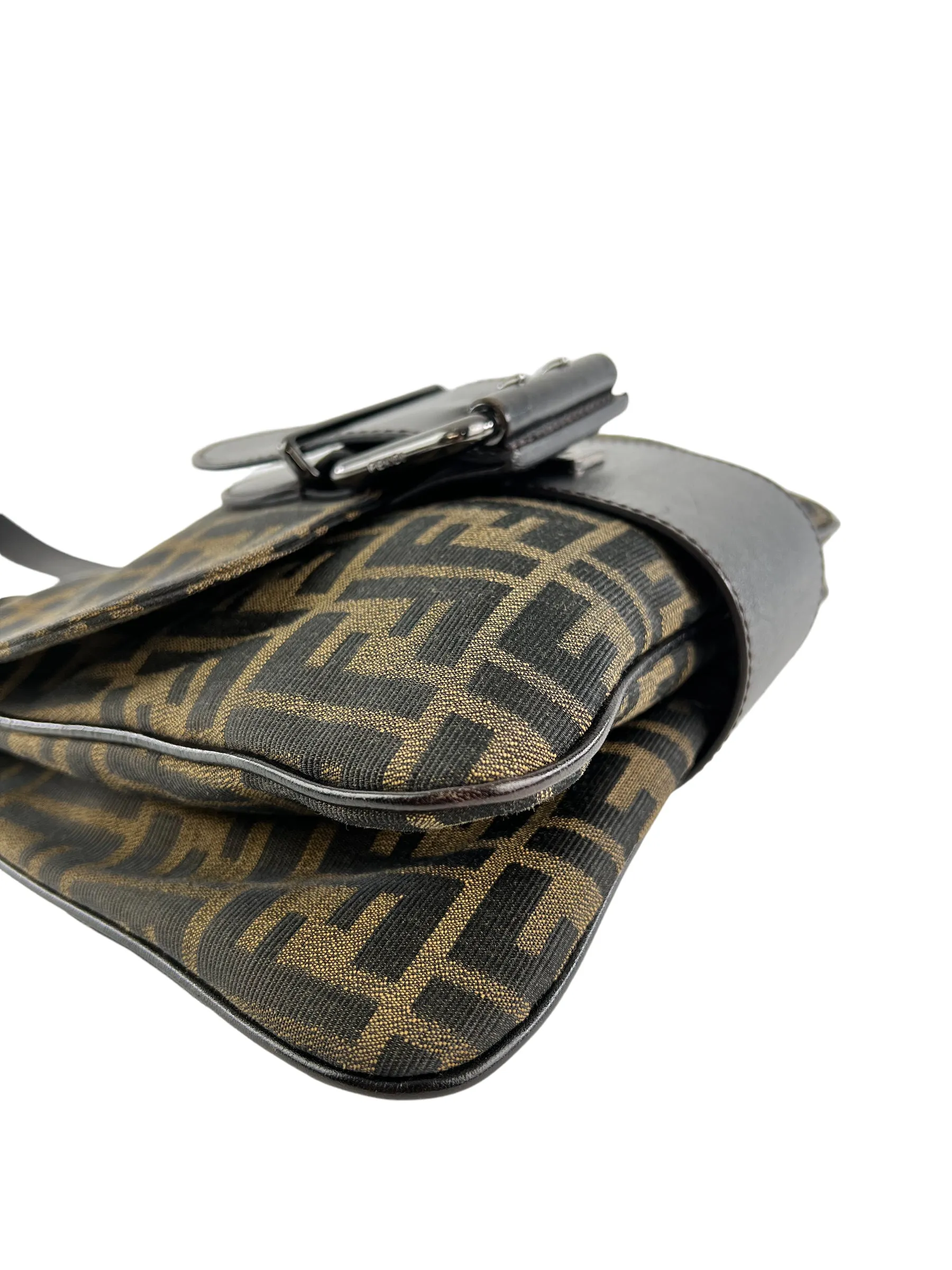 Fendi Zucca Monogram Canvas Shoulder Bag