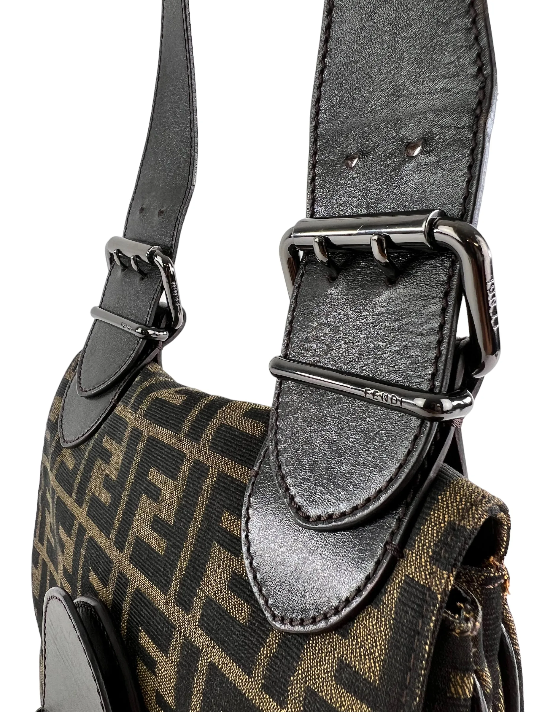 Fendi Zucca Monogram Canvas Shoulder Bag
