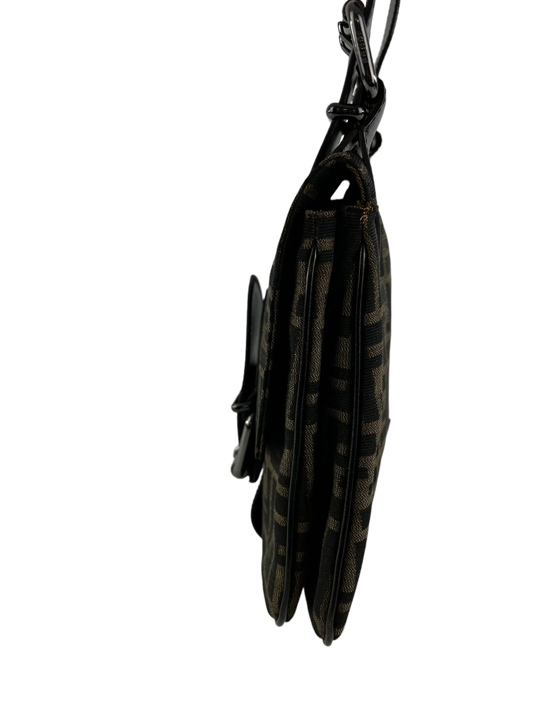 Fendi Zucca Monogram Canvas Shoulder Bag