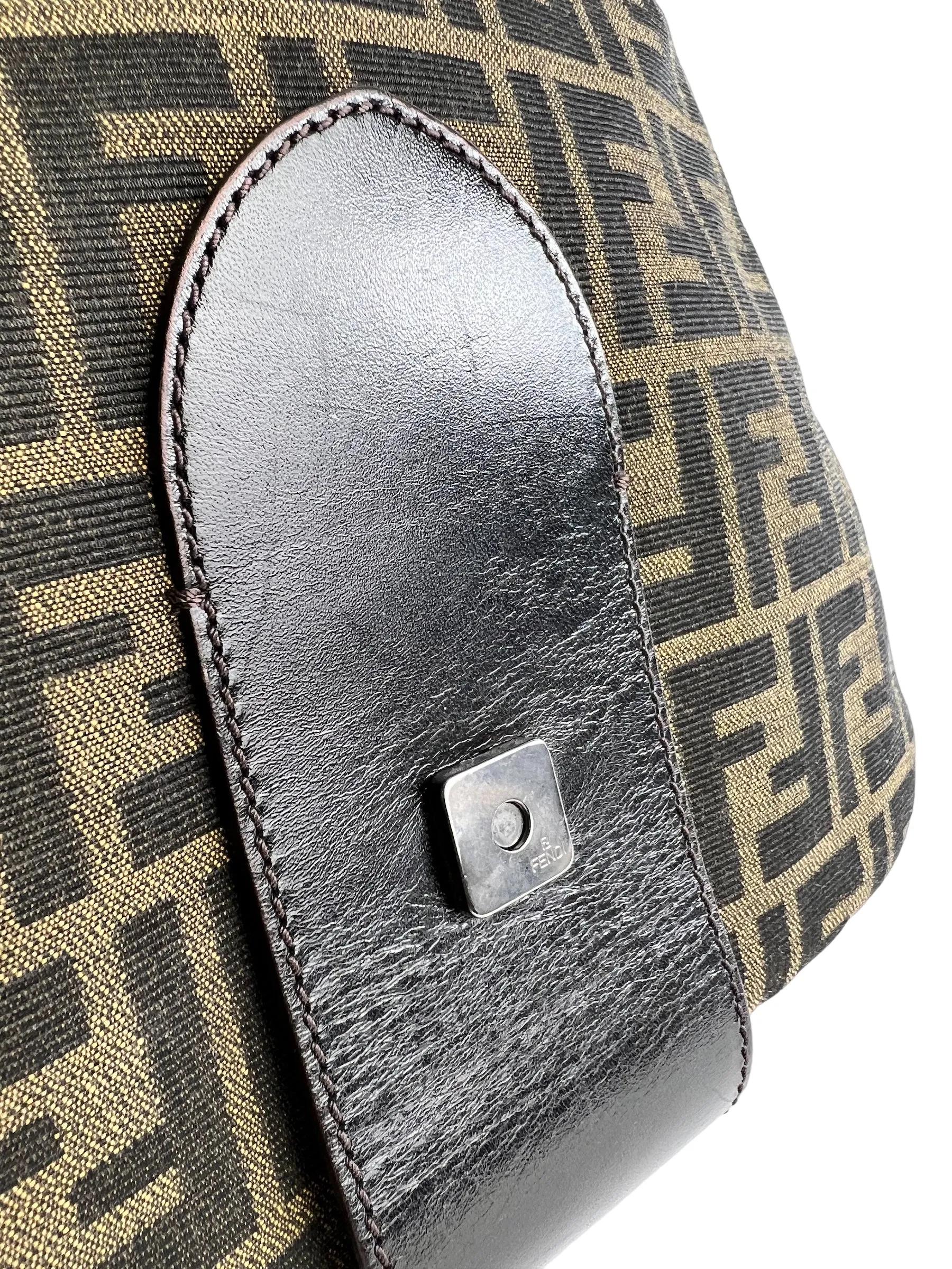 Fendi Zucca Monogram Canvas Shoulder Bag