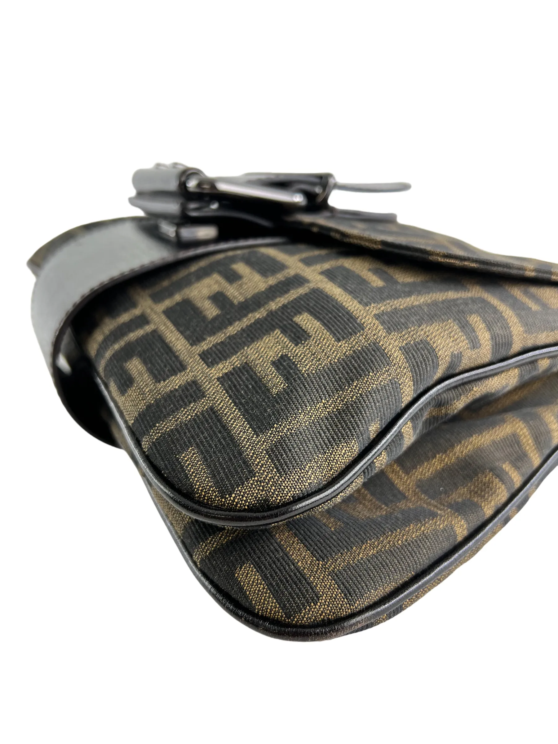 Fendi Zucca Monogram Canvas Shoulder Bag
