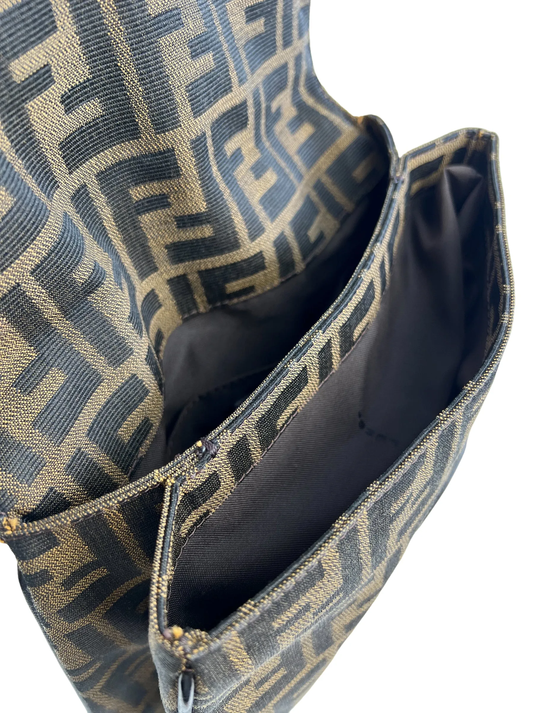 Fendi Zucca Monogram Canvas Shoulder Bag