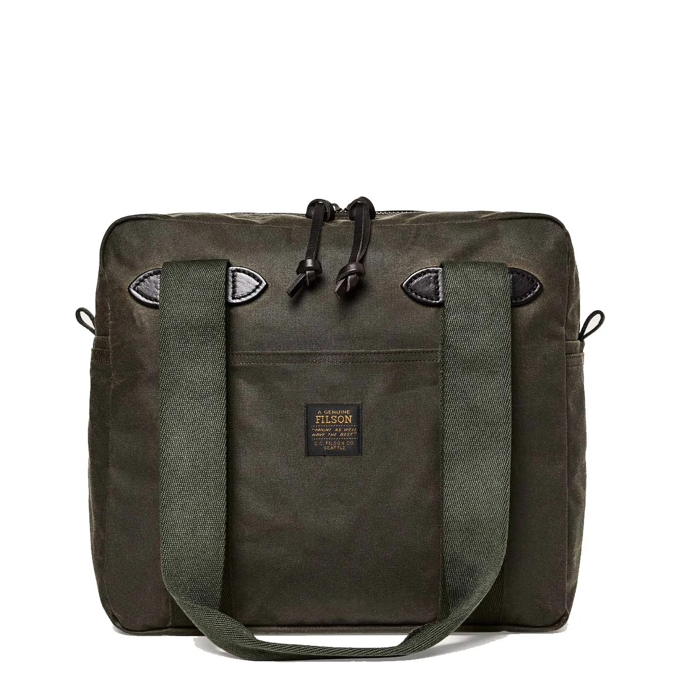 Filson Tin Cloth Tote Bag With Zipper