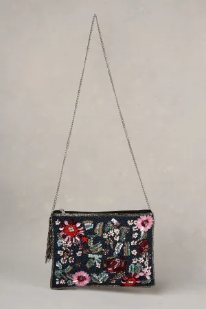 Floral Sequin Clutch - Multicolour