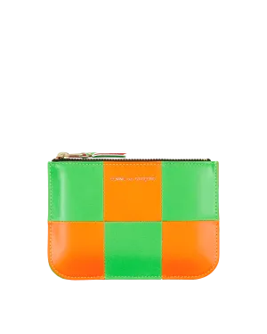 Fluo Square Zip Pouch Multicolor