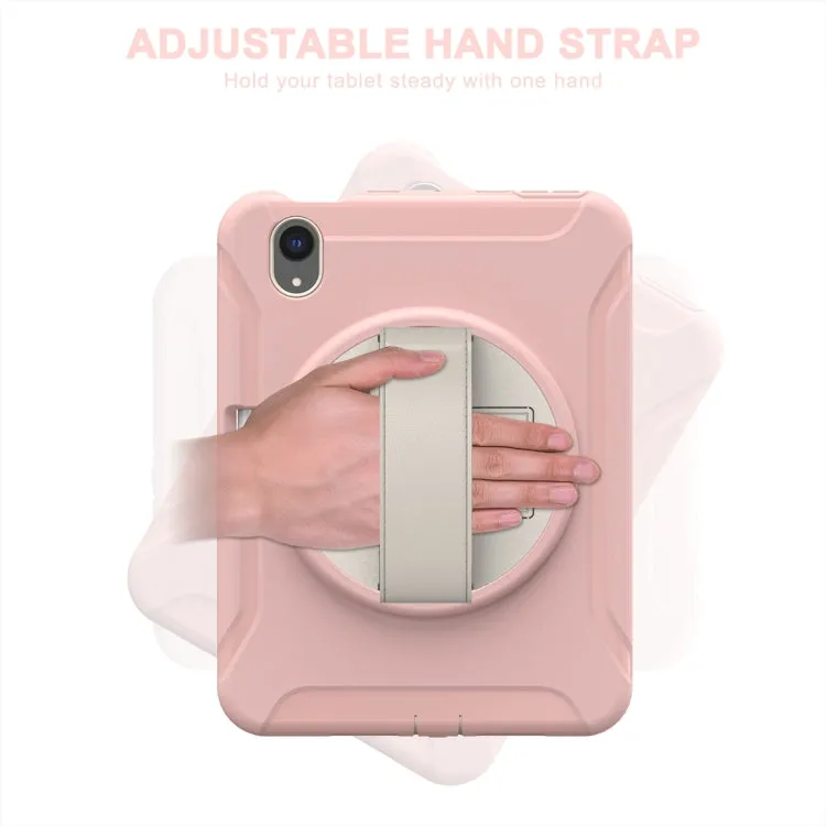 For iPad Mini 360 Degree Rotation PC   TPU Protective Tablet Case with Holder  Hand-strap