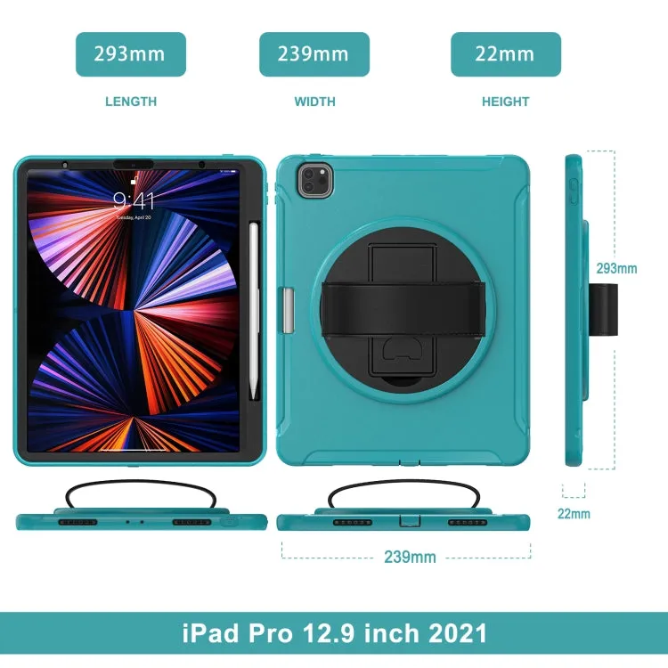For iPad Pro 360 Degree Rotation PC   TPU Protective Tablet Case with Holder  Hand-strap