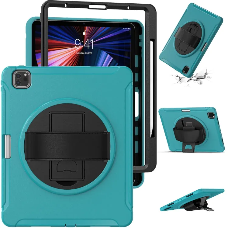 For iPad Pro 360 Degree Rotation PC   TPU Protective Tablet Case with Holder  Hand-strap
