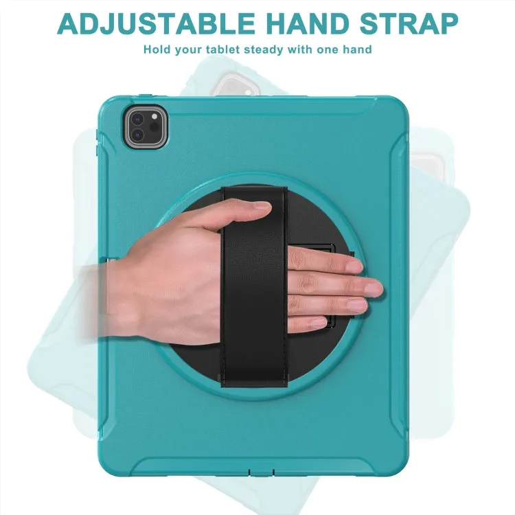 For iPad Pro 360 Degree Rotation PC   TPU Protective Tablet Case with Holder  Hand-strap