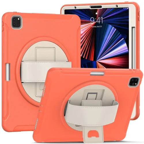 For iPad Pro 360 Degree Rotation PC   TPU Protective Tablet Case with Holder  Hand-strap