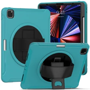 For iPad Pro 360 Degree Rotation PC   TPU Protective Tablet Case with Holder  Hand-strap