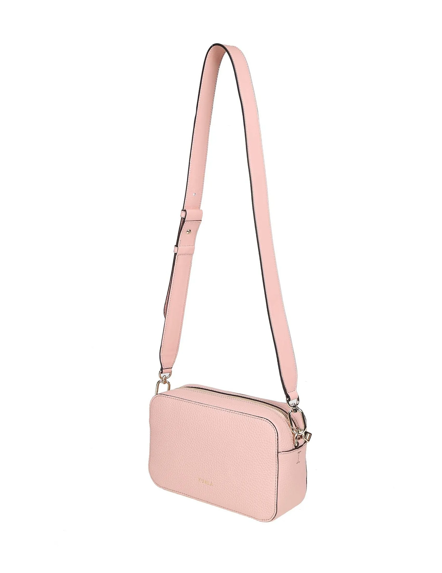 Furla Logo Plaque Zipped Satchel Bag