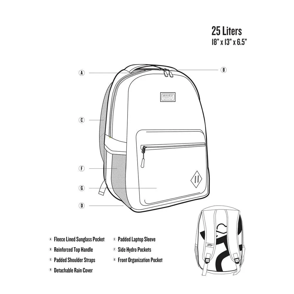 HOOey Recess Diamond Aztec (Cream/Burgundy) - Backpack