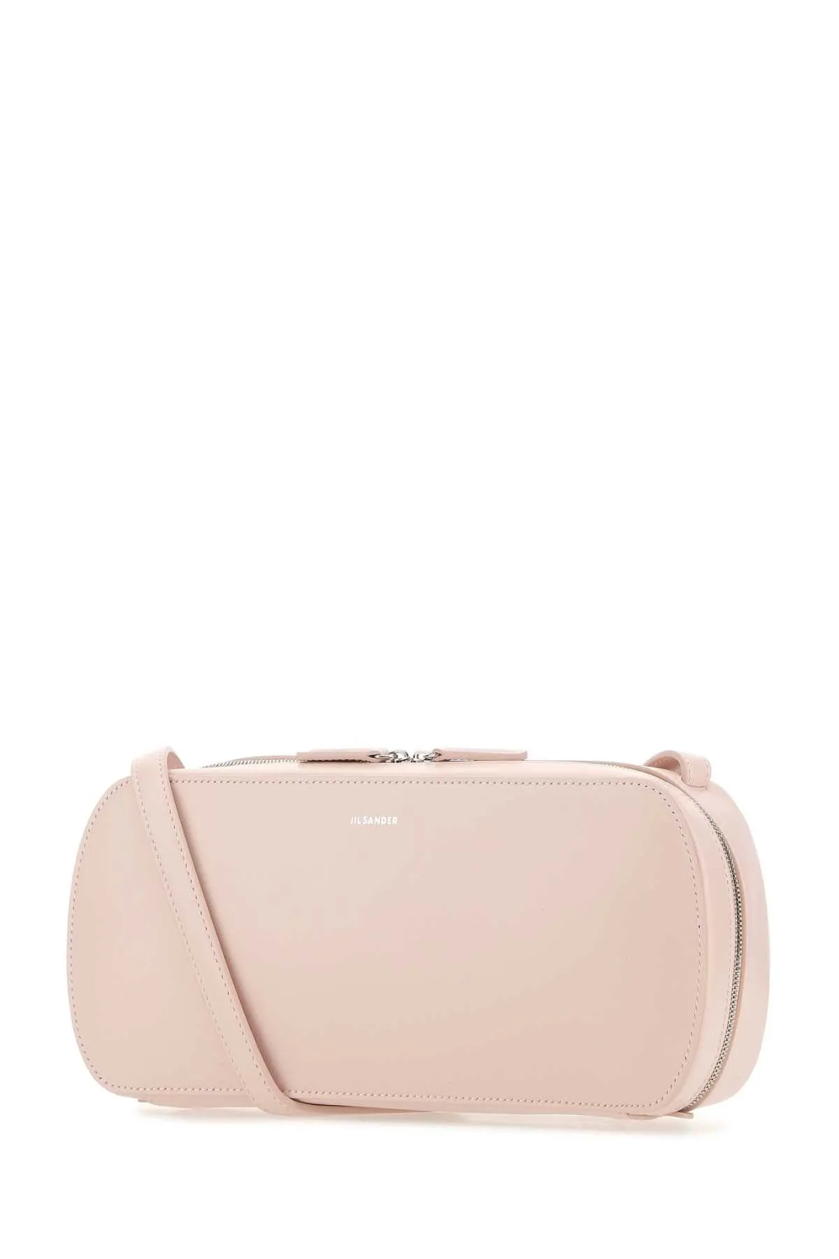 Jil Sander Logo Embossed Medium Crossbody Bag