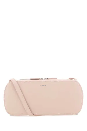 Jil Sander Logo Embossed Medium Crossbody Bag