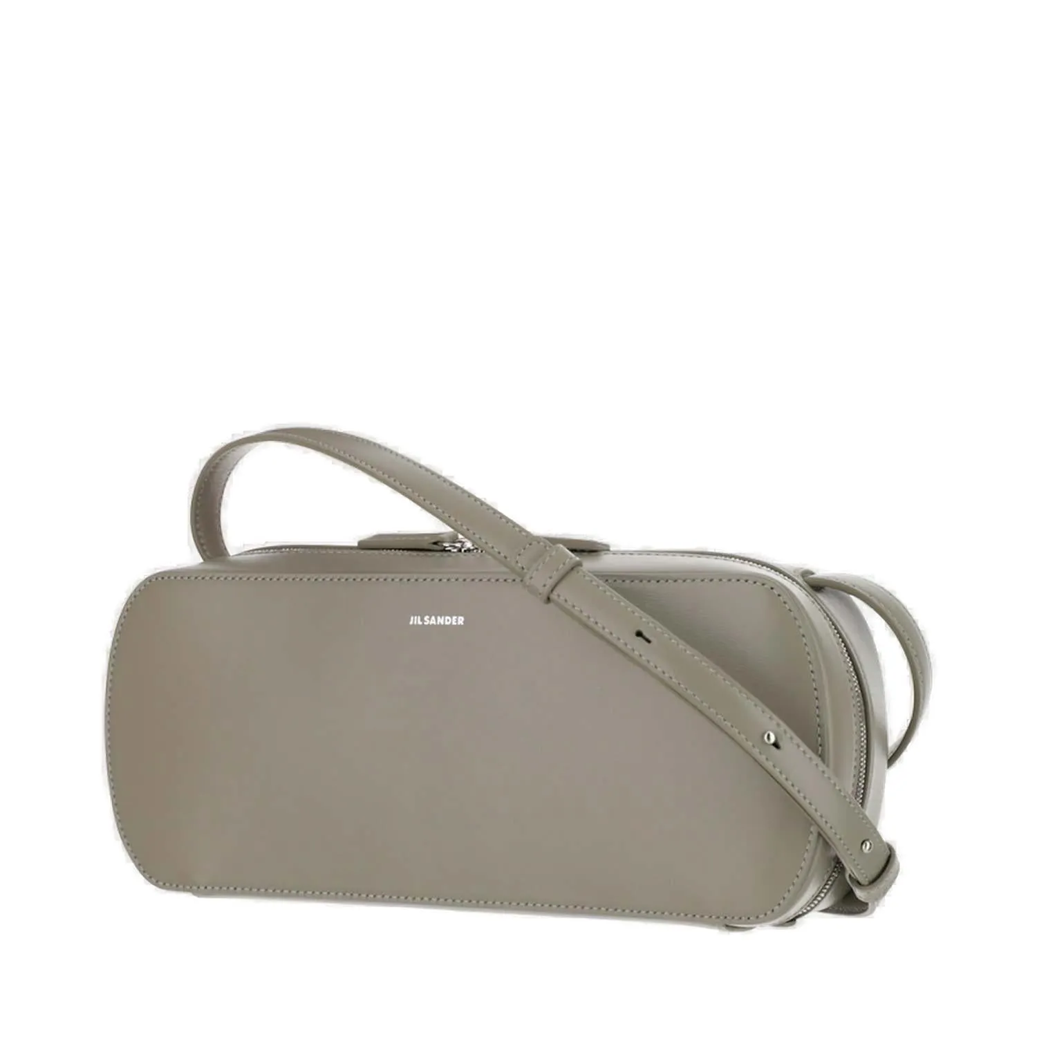 Jil Sander Logo Embossed Medium Crossbody Bag