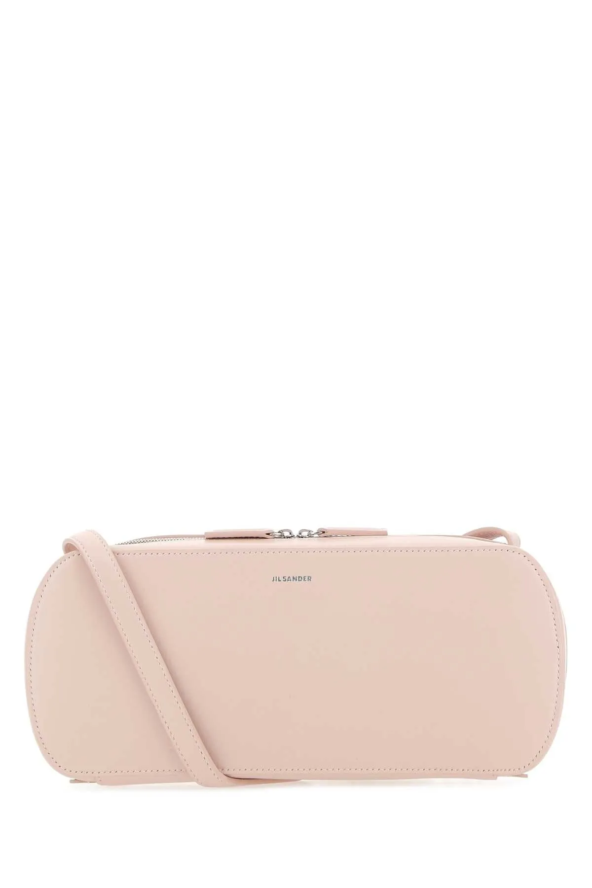 Jil Sander Logo Embossed Medium Crossbody Bag